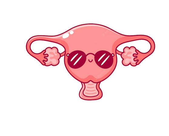 Cartoon Uterus with sunglasses